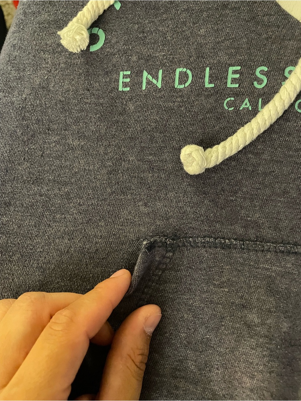 🌊Ocean Drive Santa Cruz Endless Summer Lace Up Hoodie XL 🏄♀️ 🩵 - Picture 13 of 13
